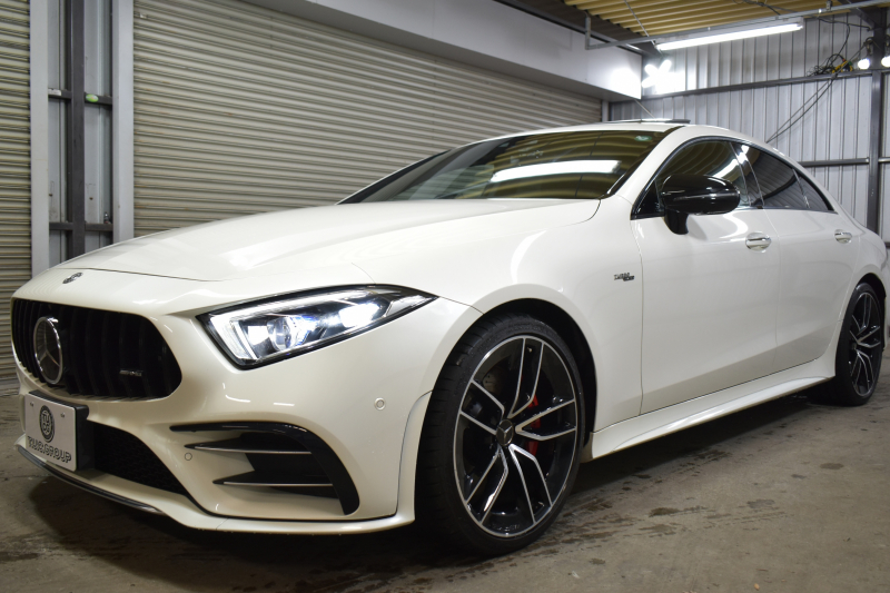 AMG CLSクラス CLS53 4ﾏﾁｯｸ+ ﾚｰﾀﾞｰｾｰﾌﾃｨP 右H 3.0ﾘｯﾀｰ/435馬力 ISG搭載 MEｺﾈｸﾄ ｺﾗﾑ9速 4WD 1ｵｰﾅｰ ｶﾞﾗｽｻﾝﾙｰﾌ ﾋｰﾀｰｸｰﾗｰ黒革 ﾃﾞｨｽﾄﾛ BSM Lﾁｪﾝｼﾞ AMGｴｱﾛ20AW ｷｰﾚｽGO PTS ﾌﾞﾙﾒｽﾀｰ HUD ﾌｯﾄｹﾞｰﾄ LEDﾍｯﾄﾞﾗｲﾄ 地ﾃﾞｼﾞﾅﾋﾞ 360ｶﾒﾗ 2年保証