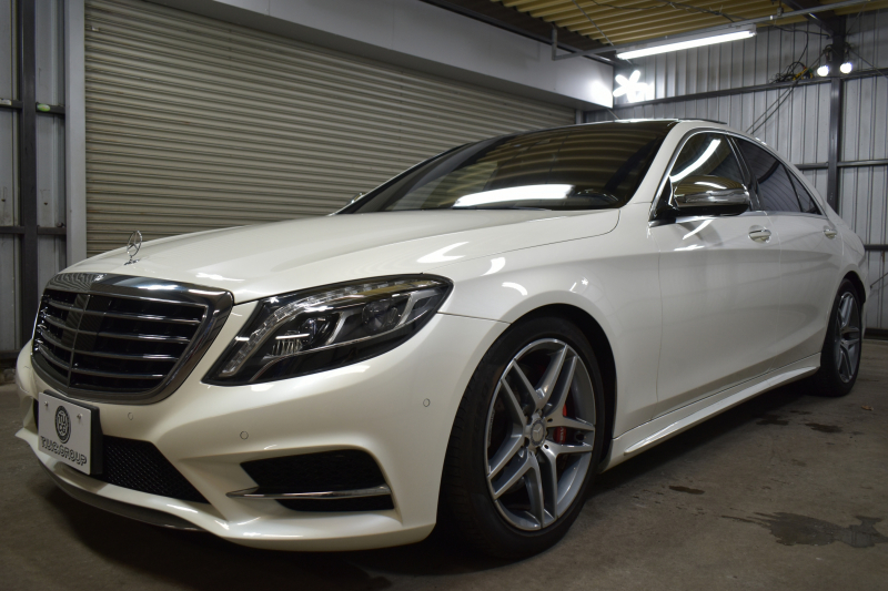 メルセデスベンツ Sクラス S400h ｴｸｽｸﾙｰｼﾌﾞ AMGﾗｲﾝ ﾗｸﾞｼﾞｭｱﾘｰP ﾚｰﾀﾞｰｾｰﾌﾃｨP 左ﾊﾝﾄﾞﾙ 中期型 V6ｴﾝｼﾞﾝ/306馬力 ﾊﾟﾉﾗﾏｻﾝﾙｰﾌ ﾋｰﾀｰ&ﾍﾞﾝﾁﾚｰﾀｰ黒革 ﾌﾞﾙﾒｽﾀｰ HUD AMGｴｱﾛ19AW ﾃﾞｨｽﾄﾛ ﾌﾞﾗｲﾝﾄﾞS ﾚｰﾝｷｰﾌﾟ HDDﾅﾋﾞTV 360ｶﾒﾗ ﾌｯﾄﾄﾗﾝｸ 2年保証