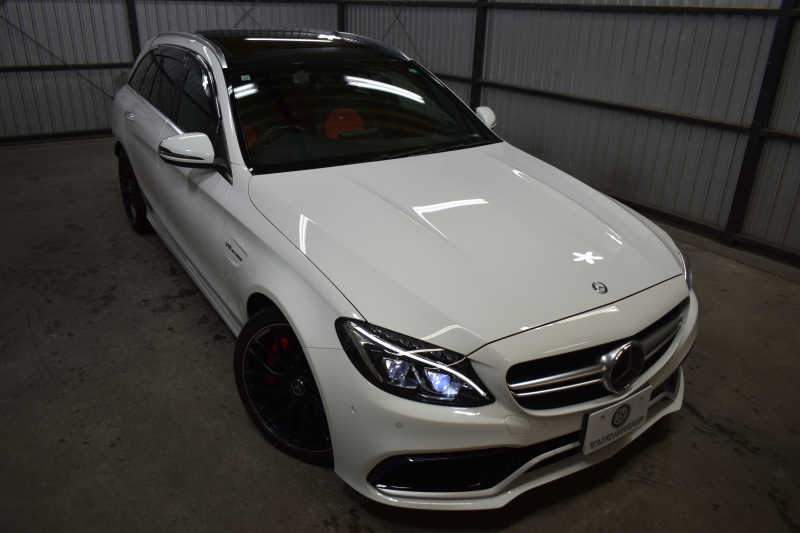 AMG Cクラス C63Sﾜｺﾞﾝ ﾚｰﾀﾞｰｾｰﾌﾃｨP V8ﾂｲﾝﾀｰﾎﾞ/510馬力 右ﾊﾝﾄﾞﾙ ﾊﾟﾉﾗﾏｻﾝﾙｰﾌ 専用19AW AMGﾊﾟﾌｫｰﾏﾝｽ/赤黒革ｼｰﾄ/ｽﾃｱﾘﾝｸﾞ/ｴｸﾞｿﾞｰｽﾄ ﾌﾞﾙﾒｽﾀｰ HUD ｴｱﾊﾞﾗﾝｽP ﾃﾞｨｽﾄﾛﾆｯｸ ﾌﾞﾗｲﾝﾄﾞS ﾚｰﾝｷｰﾌﾟ ﾅﾋﾞTV Bｶﾒﾗ ﾌｯﾄｹﾞｰﾄ ｷｰGO 2年保証