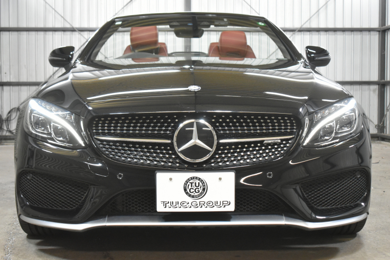 AMG Cクラス C43 4ﾏﾁｯｸ ｶﾌﾞﾘｵﾚ ﾚｰﾀﾞｰｾｰﾌﾃｨP 3.0ﾘｯﾀｰV6ﾂｲﾝﾀｰﾎﾞ 赤革/黒幌 ﾌﾞﾙﾒｽﾀｰ ｴｱﾊﾞﾗﾝｽP ｴｱｽｶｰﾌ ｴｱｷｬｯﾌﾟ ｴｱﾛ19AW ﾃﾞｨｽﾄﾛﾆｯｸ ﾌﾞﾗｲﾝﾄﾞｽﾎﾟｯﾄ ﾚｰﾝｷｰﾌﾟ ﾅﾋﾞTV ﾊﾞｯｸｶﾒﾗ ｷｰﾚｽｺﾞｰ 2年保証