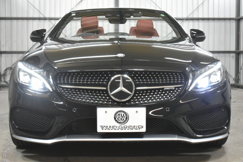 AMG Cクラス C43 4ﾏﾁｯｸ ｶﾌﾞﾘｵﾚ ﾚｰﾀﾞｰｾｰﾌﾃｨP 3.0ﾘｯﾀｰV6ﾂｲﾝﾀｰﾎﾞ 赤革/黒幌 ﾌﾞﾙﾒｽﾀｰ ｴｱﾊﾞﾗﾝｽP ｴｱｽｶｰﾌ ｴｱｷｬｯﾌﾟ ｴｱﾛ19AW ﾃﾞｨｽﾄﾛﾆｯｸ ﾌﾞﾗｲﾝﾄﾞｽﾎﾟｯﾄ ﾚｰﾝｷｰﾌﾟ ﾅﾋﾞTV ﾊﾞｯｸｶﾒﾗ ｷｰﾚｽｺﾞｰ 2年保証
