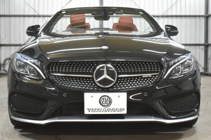 AMG Cクラス C43 4ﾏﾁｯｸ ｶﾌﾞﾘｵﾚ ﾚｰﾀﾞｰｾｰﾌﾃｨP 3.0ﾘｯﾀｰV6ﾂｲﾝﾀｰﾎﾞ 赤革/黒幌 ﾌﾞﾙﾒｽﾀｰ ｴｱﾊﾞﾗﾝｽP ｴｱｽｶｰﾌ ｴｱｷｬｯﾌﾟ ｴｱﾛ19AW ﾃﾞｨｽﾄﾛﾆｯｸ ﾌﾞﾗｲﾝﾄﾞｽﾎﾟｯﾄ ﾚｰﾝｷｰﾌﾟ ﾅﾋﾞTV ﾊﾞｯｸｶﾒﾗ ｷｰﾚｽｺﾞｰ 2年保証