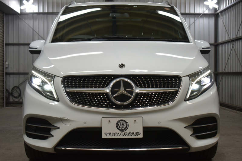 メルセデスベンツ Vクラス V220d ｱﾊﾞﾝｷﾞｬﾙﾄﾞﾛﾝｸﾞ AMGﾗｲﾝ ﾚｰﾀﾞｰP  ﾊﾟﾉﾗﾏｻﾝﾙｰﾌ  ﾌﾞﾙﾒｽﾀｰS ﾋｰﾀｰ黒革 ﾃﾞｨｽﾄﾛ BSM Lｷｰﾌﾟ AMGｴｱﾛ19AW 両側電動ｽﾗｲﾄﾞ 電動Rｹﾞｰﾄ 地ﾃﾞｼﾞ360ｶﾒﾗ 2年保証