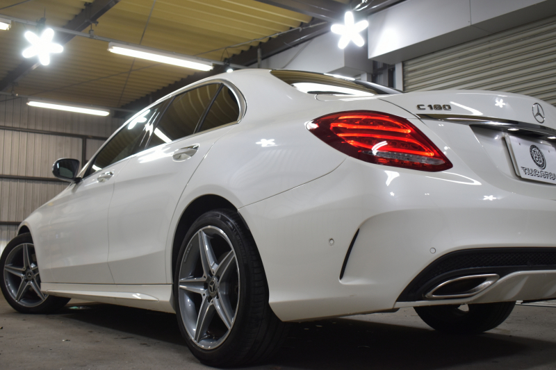 メルセデスベンツ Cクラス C180 ﾛｰﾚｳｽｴﾃﾞｨｼｮﾝ ﾚｰﾀﾞｰｾｰﾌﾃｨP 特別仕様車 前期最終型 MEｺﾈｸﾄ ｺﾗﾑ9速 ﾋｰﾀｰ黒革 ﾃﾞｨｽﾄﾛ BSM Lｷｰﾌﾟ AMGｴｱﾛ18AW ｷｰﾚｽGO PTS LEDﾍｯﾄﾞﾗｲﾄ 地ﾃﾞｼﾞﾅﾋﾞ Bｶﾒﾗ 2年保証