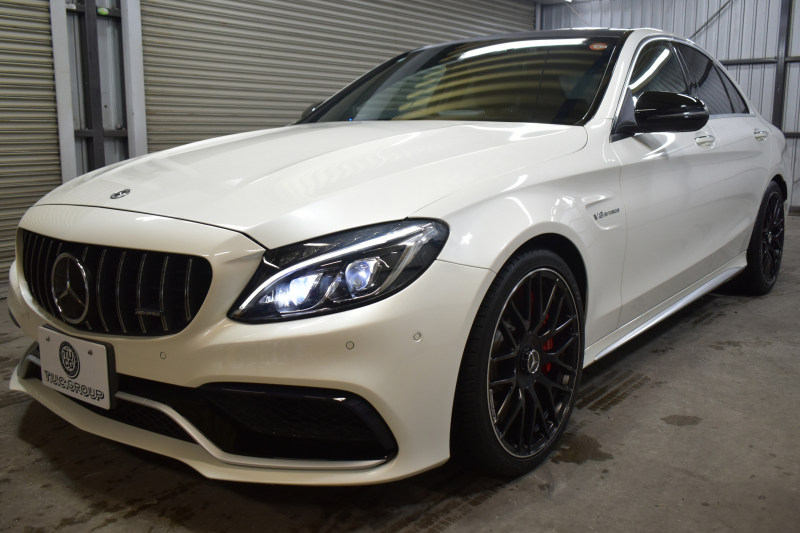 AMG Cクラス C63S ｴｸｽｸﾙｰｼﾌﾞP ﾚｰﾀﾞｰｾｰﾌﾃｨP V8ﾂｲﾝﾀｰﾎﾞ/510馬力 ﾊﾟﾉﾗﾏｻﾝﾙｰﾌ 専用19AW AMGﾊﾟﾌｫｰﾏﾝｽ/赤黒革ｼｰﾄ/ｽﾃｱﾘﾝｸﾞ/ｴｸﾞｿﾞｰｽﾄ ﾌﾞﾙﾒｽﾀｰ HUD ｴｱﾊﾞﾗﾝｽP ﾃﾞｨｽﾄﾛﾆｯｸ ﾌﾞﾗｲﾝﾄﾞS ﾚｰﾝｷｰﾌﾟ ﾅﾋﾞTV Bｶﾒﾗ ﾌｯﾄｹﾞｰﾄ ｷｰGO 2年保証