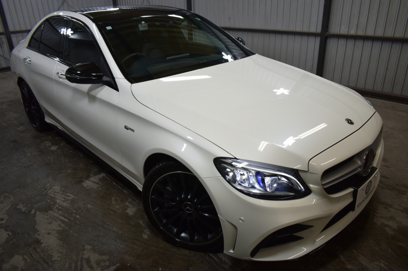 AMG Cクラス C43 4ﾏﾁｯｸ  ﾚｰﾀﾞｰｾｰﾌﾃｨP 後期型 3.0V6ﾀｰﾎﾞ 390馬力 ﾊﾟﾉﾗﾏｻﾝﾙｰﾌ ﾋｰﾀｰ黒本革 ﾃﾞｨｽﾄﾛ BSM Lﾁｪﾝｼﾞ AMGｴｱﾛ ｷｰGO ﾊﾟｰｸﾄﾛ ﾌｯﾄﾄﾗﾝｸ HUD ﾌﾞﾙﾒｽﾀｰS 液晶ﾒｰﾀｰ LEDﾍｯﾄﾞﾗｲﾄ 地ﾃﾞｼﾞﾅﾋﾞ Bｶﾒﾗ 2年保証
