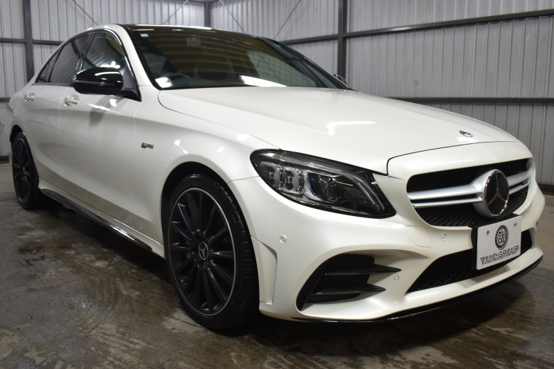 AMG Cクラス C43 4ﾏﾁｯｸ  ﾚｰﾀﾞｰｾｰﾌﾃｨP 後期型 3.0V6ﾀｰﾎﾞ 390馬力 ﾊﾟﾉﾗﾏｻﾝﾙｰﾌ ﾋｰﾀｰ黒本革 ﾃﾞｨｽﾄﾛ BSM Lﾁｪﾝｼﾞ AMGｴｱﾛ ｷｰGO ﾊﾟｰｸﾄﾛ ﾌｯﾄﾄﾗﾝｸ HUD ﾌﾞﾙﾒｽﾀｰS 液晶ﾒｰﾀｰ LEDﾍｯﾄﾞﾗｲﾄ 地ﾃﾞｼﾞﾅﾋﾞ Bｶﾒﾗ 2年保証