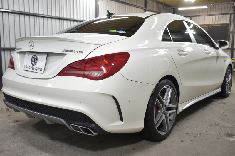 AMG CLAクラス CLA45 4ﾏﾁｯｸ ﾚｰﾀﾞｰｾｰﾌﾃｨP 高出力ｴﾝｼﾞﾝ360馬力 ﾊﾟﾉﾗﾏｻﾝﾙｰﾌ ﾋｰﾀｰ黒革 ﾃﾞｨｽﾄﾛﾆｯｸﾌﾟﾗｽ ﾌﾞﾗｲﾝﾄﾞｽﾎﾟｯﾄ AMGｴｱﾛ18AW ｷｰﾚｽGO 地ﾃﾞｼﾞ ﾊﾞｯｸｶﾒﾗ ﾊﾟｰｸﾄﾛﾆｯｸ 2年保証