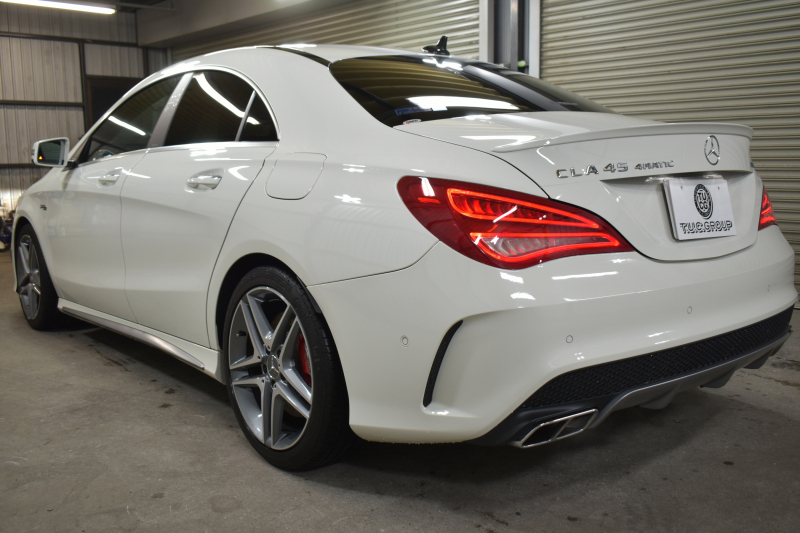 AMG CLAクラス CLA45 4ﾏﾁｯｸ ﾚｰﾀﾞｰｾｰﾌﾃｨP 高出力ｴﾝｼﾞﾝ360馬力 ﾊﾟﾉﾗﾏｻﾝﾙｰﾌ ﾋｰﾀｰ黒革 ﾃﾞｨｽﾄﾛﾆｯｸﾌﾟﾗｽ ﾌﾞﾗｲﾝﾄﾞｽﾎﾟｯﾄ AMGｴｱﾛ18AW ｷｰﾚｽGO 地ﾃﾞｼﾞ ﾊﾞｯｸｶﾒﾗ ﾊﾟｰｸﾄﾛﾆｯｸ 2年保証