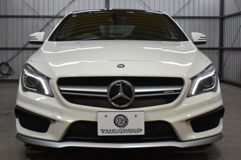 AMG CLAクラス CLA45 4ﾏﾁｯｸ ﾚｰﾀﾞｰｾｰﾌﾃｨP 高出力ｴﾝｼﾞﾝ360馬力 ﾊﾟﾉﾗﾏｻﾝﾙｰﾌ ﾋｰﾀｰ黒革 ﾃﾞｨｽﾄﾛﾆｯｸﾌﾟﾗｽ ﾌﾞﾗｲﾝﾄﾞｽﾎﾟｯﾄ AMGｴｱﾛ18AW ｷｰﾚｽGO 地ﾃﾞｼﾞ ﾊﾞｯｸｶﾒﾗ ﾊﾟｰｸﾄﾛﾆｯｸ 2年保証