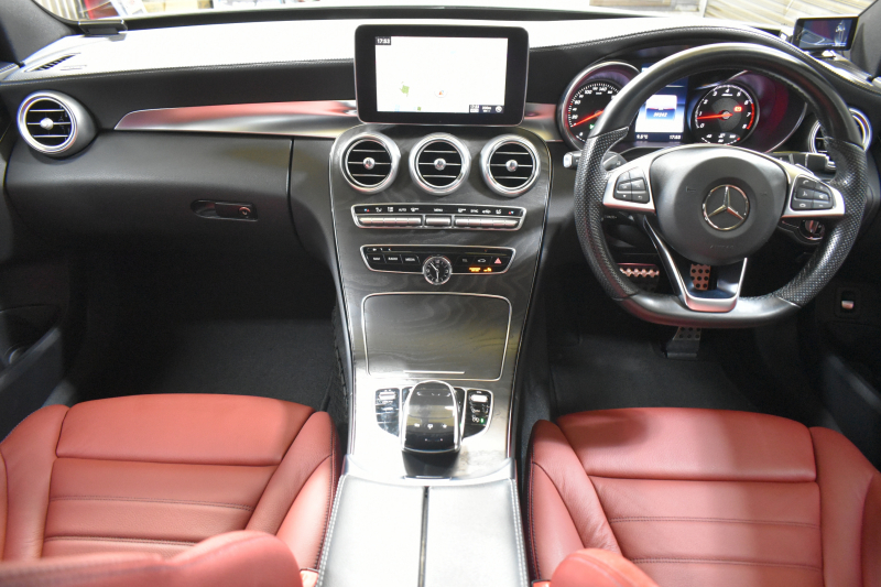 メルセデスベンツ Cクラス C250ｽﾎﾟｰﾂ ﾚｻﾞｰｴｸｽｸﾙｰｼﾌﾞ ﾚｰﾀﾞｰｾｰﾌﾃｨP ﾌﾞﾙﾒｽﾀｰS 1ｵｰﾅｰﾋｰﾀｰ付赤本革ｼｰﾄ ｷｰﾚｽGO ﾃﾞｨｽﾄﾛﾆｯｸ ﾌﾞﾗｲﾝﾄﾞｽﾎﾟｯﾄ LｷｰﾌﾟHUD AMGｴｱﾛ19AW 地ﾃﾞｼﾞBｶﾒﾗ PTS 2年保証
