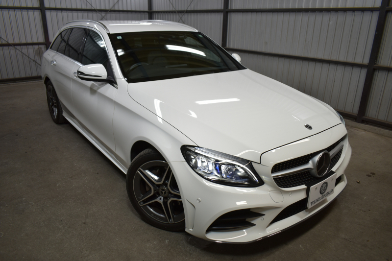 メルセデスベンツ Cクラス C200ﾜｺﾞﾝ AVG AMGﾗｲﾝ ﾚｰﾀﾞｰｾｰﾌﾃｨP 後期 AMGｴｱﾛ18AW ｴｱｻｽ 革 ﾃﾞｨｽﾄﾛﾆｯｸ ﾌﾞﾗｲﾝﾄﾞｽﾎﾟｯﾄ ﾚｰﾝｷｰﾌﾟ ﾅﾋﾞTV ﾊﾞｯｸｶﾒﾗ ｵｰﾄﾃｰﾙｹﾞｰﾄ ｷｰﾚｽｺﾞｰ 2年保証