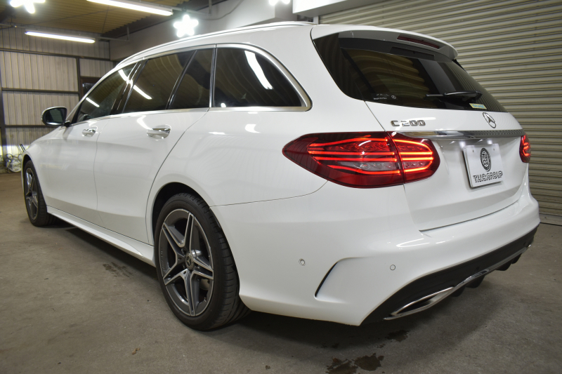 メルセデスベンツ Cクラス C200ﾜｺﾞﾝ AVG AMGﾗｲﾝ ﾚｰﾀﾞｰｾｰﾌﾃｨP 後期 AMGｴｱﾛ18AW ｴｱｻｽ 革 ﾃﾞｨｽﾄﾛﾆｯｸ ﾌﾞﾗｲﾝﾄﾞｽﾎﾟｯﾄ ﾚｰﾝｷｰﾌﾟ ﾅﾋﾞTV ﾊﾞｯｸｶﾒﾗ ｵｰﾄﾃｰﾙｹﾞｰﾄ ｷｰﾚｽｺﾞｰ 2年保証