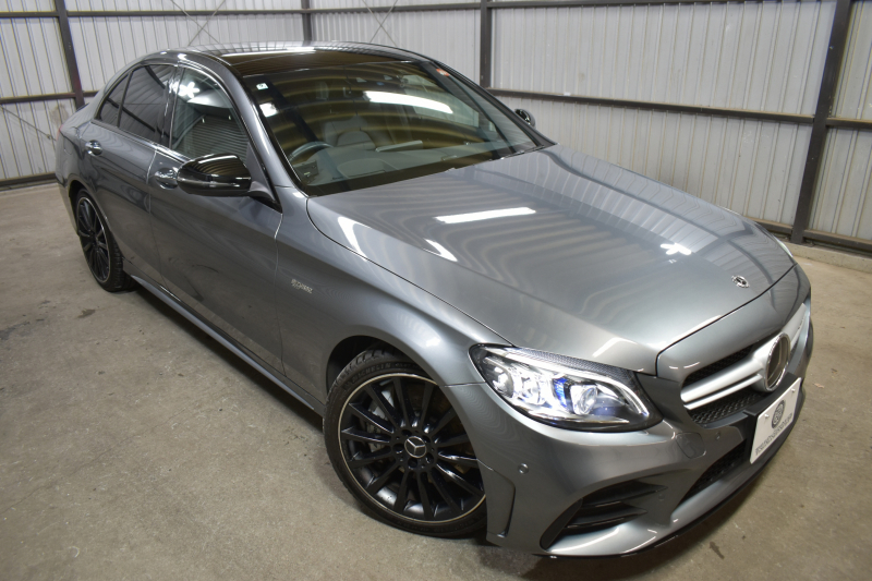 AMG Cクラス C43 4ﾏﾁｯｸ  ﾚｰﾀﾞｰｾｰﾌﾃｨP 後期型 3.0V6ﾀｰﾎﾞ 390馬力 ﾊﾟﾉﾗﾏｻﾝﾙｰﾌ ﾋｰﾀｰ黒本革 ﾃﾞｨｽﾄﾛ BSM Lﾁｪﾝｼﾞ AMGｴｱﾛ ｷｰGO ﾊﾟｰｸﾄﾛ ﾌｯﾄﾄﾗﾝｸ HUD ﾌﾞﾙﾒｽﾀｰS 液晶ﾒｰﾀｰ LEDﾍｯﾄﾞﾗｲﾄ 地ﾃﾞｼﾞﾅﾋﾞ Bｶﾒﾗ 2年保証