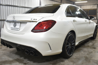 AMG Cクラス C43 4ﾏﾁｯｸ  ﾚｰﾀﾞｰｾｰﾌﾃｨP 後期型 3.0V6ﾀｰﾎﾞ 390馬力 ﾊﾟﾉﾗﾏｻﾝﾙｰﾌ ﾋｰﾀｰ黒本革 ﾃﾞｨｽﾄﾛ BSM Lﾁｪﾝｼﾞ AMGｴｱﾛ ｷｰGO ﾊﾟｰｸﾄﾛ ﾌｯﾄﾄﾗﾝｸ HUD ﾌﾞﾙﾒｽﾀｰS 液晶ﾒｰﾀｰ LEDﾍｯﾄﾞﾗｲﾄ 地ﾃﾞｼﾞﾅﾋﾞ Bｶﾒﾗ 2年保証